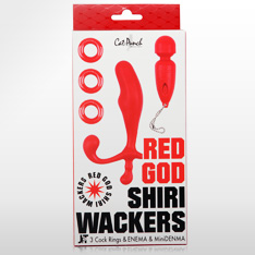 Cat Punch RED GOD SHIRI WACKERS / 3 Cock Ring & ENEMA & MiniDENMA KIT